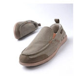 Panchas Zapatillas Urbanas Lona/cuero Hush Puppies Premium