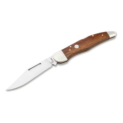 Navaja Böker Hunter One Blade De Madera D2 Ts 2.0 110871 Color Marrón Claro | Envío gratis