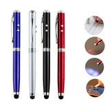 Apuntador Laser Pluma Touch Stylus Luz Led 4 En 1 Smartphone