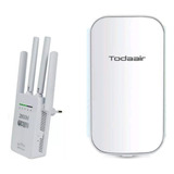 Kit Cpe Todaair Mais Repetidor Wi-fi Roteador Haiz2800 3kms 