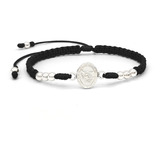 Pulsera San Miguel Arcángel Plata 925 Italiana Iconic Store