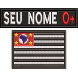 Bordado Tarjeta Nome Bandeira São Paulo Motociclista Ban197