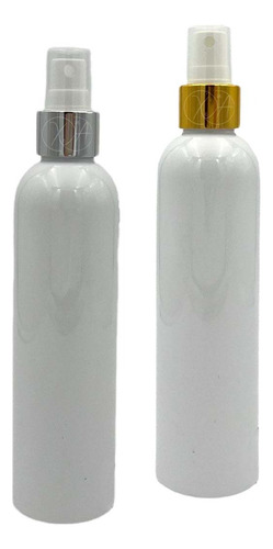 Envases Atomizadores Blanco 250 Ml Perfume Dorado Plata X 10