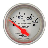 Reloj Temperatura Agua Electrico Racing Plata Celeste