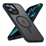 Funda Magnetica Para iPhone 12 Pro Max Color Negro Aluminio