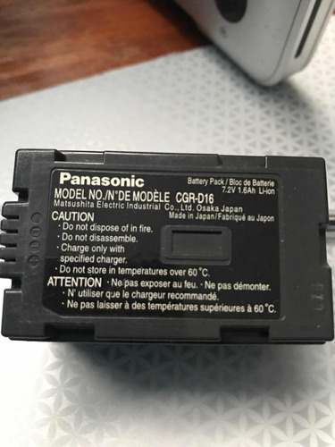 Batería Panasonic Original Modelo Cgr-d16