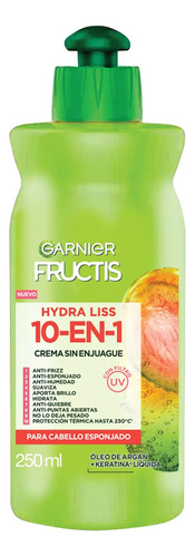 Crema Para Peinar Garnier Fructis Hydra Liss 10 En 1 X250ml