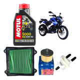 Kit Servicio Afinación Pulsar Ns160 Motul 5000 20w50