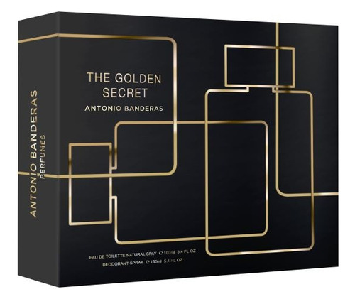 Kit Banderas The Golden Secret (eau De Toilette + Desodorante Spray)