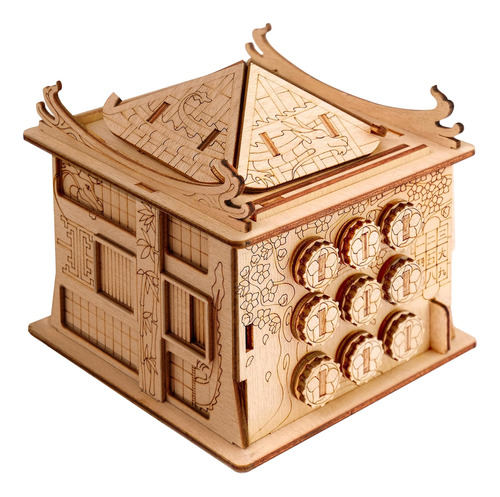 Esc Welt House Of Dragon Puzzle Box - Caja De Dinero De Jueg