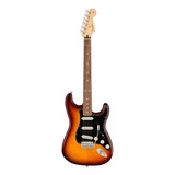 Guitarra Eléctrica Fender Player Stratocaster Plus Top De Aliso Tobacco Burst Brillante Con Diapasón De Granadillo Brasileño