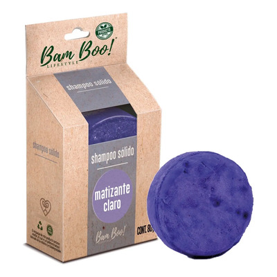 Shampoo Sólido Artesanal Matizante Claro 80 G Bam Boo! | MercadoLibre