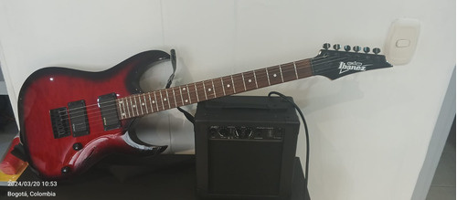 Guitarra Eléctrica Ibanez G120+amplificador 15w Peavey Audi