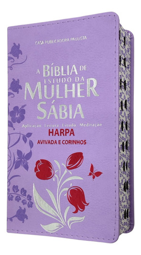 Bíblia De Estudo Da Mulher Sábia Letra Grande Harpa Corinhos Com Índice