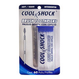 Palillo Dental Con Cepillo Cool X Shock 60 Piezas