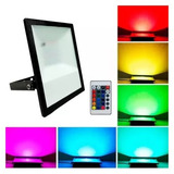 Reflector Led 100wrgb Multicolor Tipo Tableta Ip65 + Control