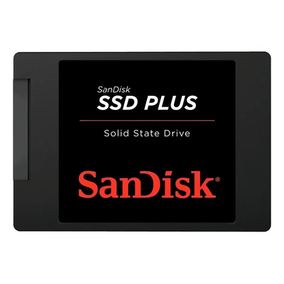 Ssd 480gb Sata 3.0 6 Gb\u002Fs Interno Sandisk Plus SDSSDA-480G-G26 2,5 Polegadas Velocidade De Leitura Até 535 Mb\u002Fs E Gravação Até 445 Mb\u002Fs Cor Preto | Frete grátis