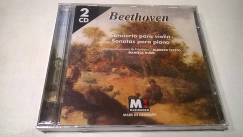 Concierto Violín/sonatas Para Piano, Beethoven - 2cd Nuevo
