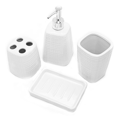 Set De Baño X4  Ceramica Cuadros Deco Moda Envio Gratis !!!