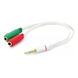 Adaptador P2 Y Fone/mic Branco 15cm - Ps4 Xbox Note 5-peças