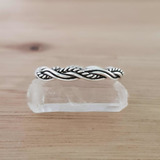 Anillo Sioux Boho Trenzado Sin Fin Plata 925