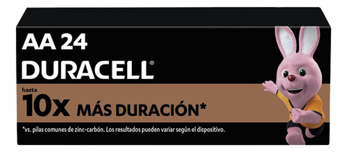 Pilas 24 Baterías Duracell Aa Alcalina Larga Duracion Kit