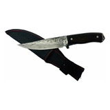 Cuchillo Simil Damasco Táctico Caza Pezca Estuche 12 Cm Hoja