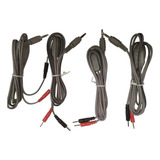Cable Pin Repuesto Pack 4 Unidades Electroestimulador Ecam
