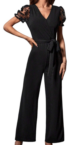 Entero Jumpsuit Mono Casual Elegante Con Encaje 