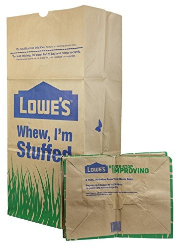 Lowe's - Bolsas De Papel Marrón Para Césped Y Jardín De 30 G