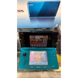 Nintendo 3ds Standard Cor  Aqua Blue Com R4 E 300 Jogos.
