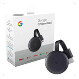 Google Chromecast 3ª Geração Full Hd Carvão Preto