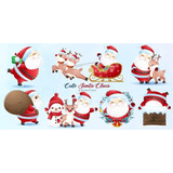 Kit Cliparts Papá Noel Navidad Imagenes Png Navideños #n114