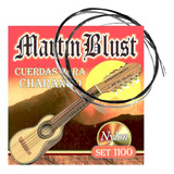 Encordado Para Charango Nylon Negro Martin Blust