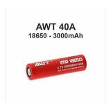 Bateria Pihaa 18650 3.7v 3000mah 40a Awt Recarregável
