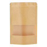 Bolsa Kraft Doy Pack 12x22cm Café Té Con Cierre Ziplock X 40