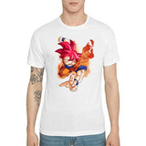 Camiseta Diseño Dragon Ball Z Goku Modo Dios 