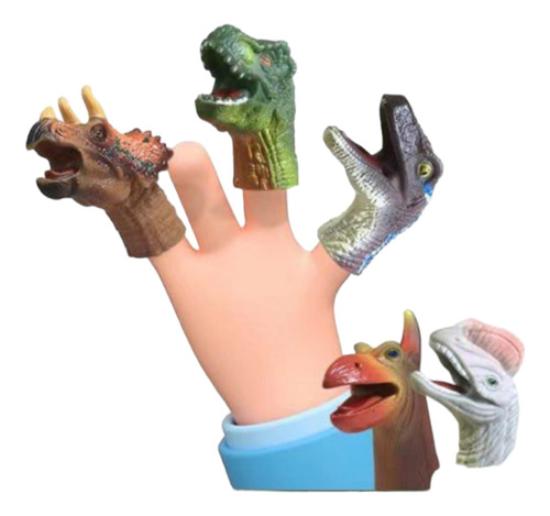 Dinosaurio De Dedos Divertido Juguete 5 Piezas
