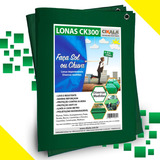 Lona Barraca De Feira Verde Ck 300 Micras Impermeável 4x4 M