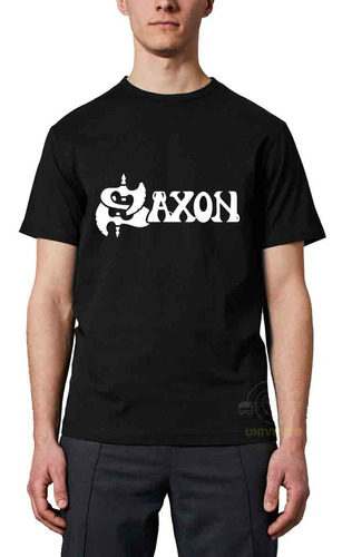 Camiseta Unissex Banda Heavy Metal Saxon Logo