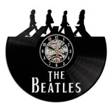 Reloj De Pared Beatles Abbey Road En Disco Vinilo Lp De 30cm