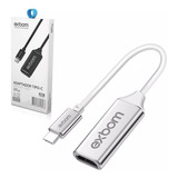 Cabo Adaptador Usb Tipo-c Hd Vídeo Fêmea 4k Exbom U3v-x40