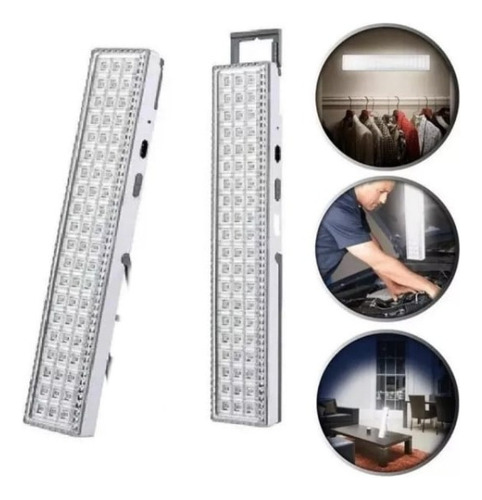 Lampara De Emergencia Led Luz Recargable 12 Horas 60 Led