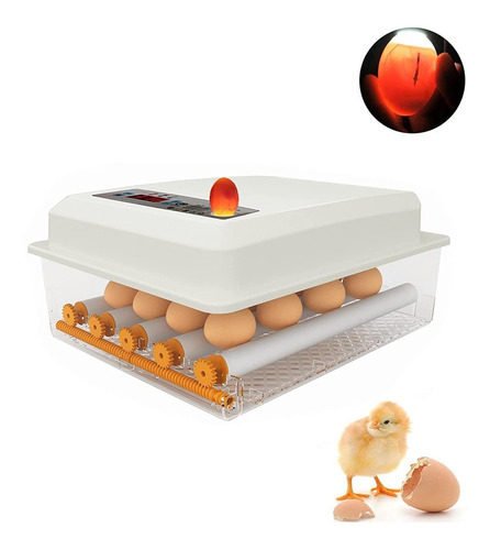 Incubadora Para Huevos Powlab, Hasta 16 Huevos, Luz Led