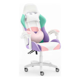 Silla Gamer Profesional / Home Office/ Ergonomica/ Rosa