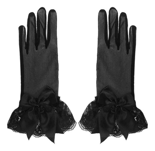 Guantes De Encaje Para Mujer, Guantes Cortos Para Disfraces,