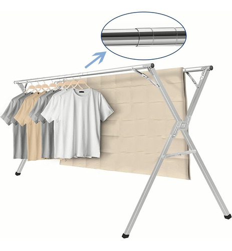 Tendedero Plegable De Ropa Portátil Retráctil Rack