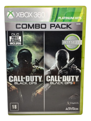 Jogo Call Of Duty Black Ops 1+2 Combo Pack Xbox 360 Original