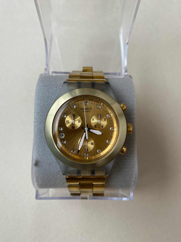 Reloj Swatch Full Blooded Diaphane Gold