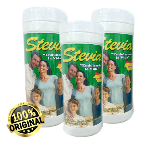 Stevia Cristalizada Original ( Pack 3 Unidades ) 160 Gr
